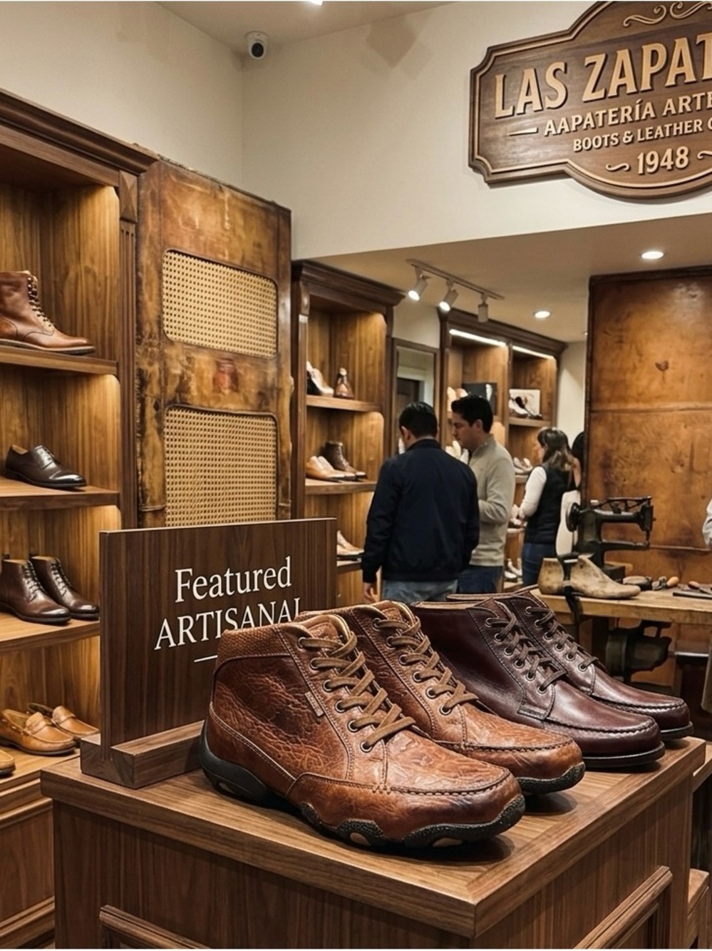 Las Zapatas Men's Brown Leather Chukka Boots - Artisanal Lace-Up
